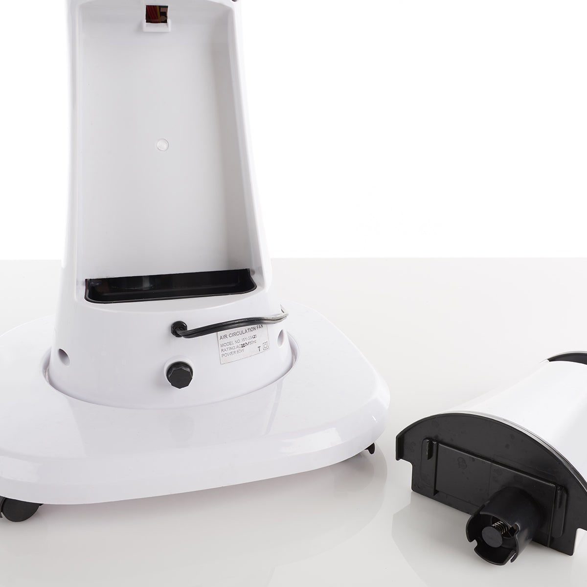 Outdoor misting fan portable evaporative cooler pedestal oscillating white LED display