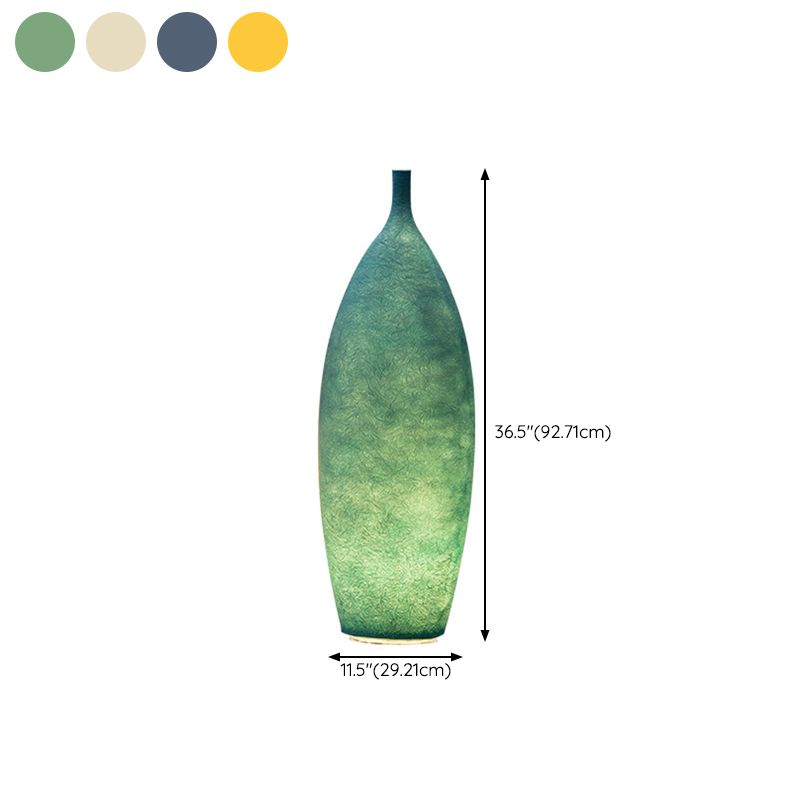 Resin floor lamp bottle vase design multi colour LED, 92cm and 142cm height options
