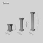 Solar path lights T-shaped black metal outdoor garden walkway lighting
