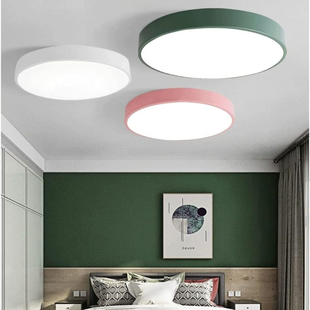 LED Ceiling Light Round Flush Mount | Iron &, Multi-Size | Galia