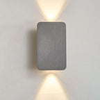 Wall sconce LED rectangular Nordic minimalist aluminum frosted glass 2-light indoor