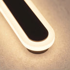 Linear outdoor wall light IP65 weatherproof dimmable LED minimalist metal black