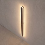 Linear outdoor wall light IP65 dimmable LED minimalist black metal