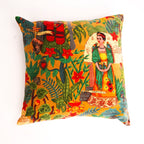 Yellow Botanical - Velvet Cushion Cover Decorative Throw Pillow