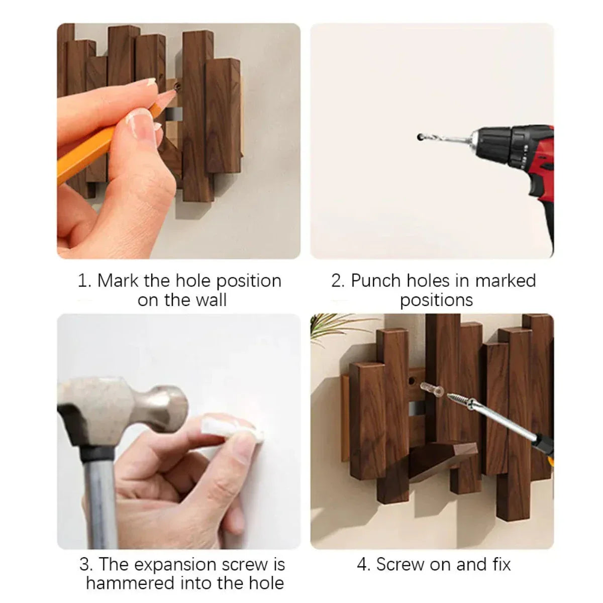 Coat Rack Piano | Walnut or Beech Wood