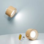 Cordless wall lamp USB rechargeable with 360° rotation and dimmable light
