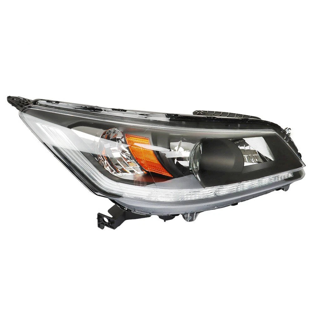 Honda Accord Sedan Headlights 2013-2015 | Halogen + LED DRL, OEM Fit Pair