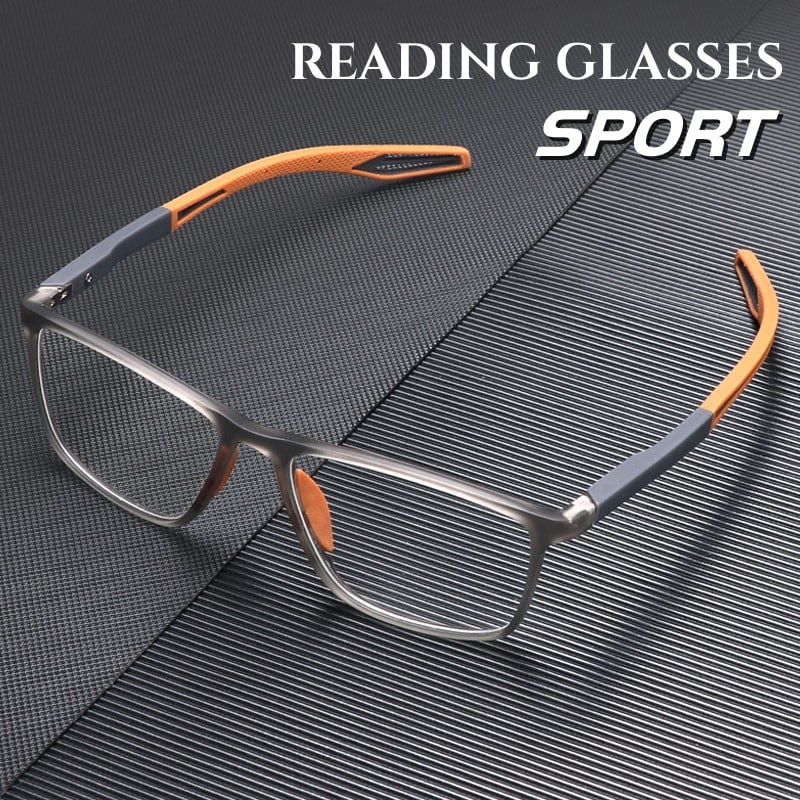 Progressive glasses sport anti-blue light ultra-light titanium frame rectangular