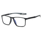 Progressive glasses sport anti-blue light ultra-light titanium frame rectangular