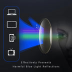 Progressive glasses sport anti-blue light ultra-light titanium frame rectangular