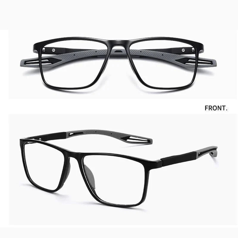 Progressive glasses sport anti-blue light ultra-light titanium frame rectangular