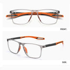 Progressive glasses sport anti-blue light ultra-light titanium frame rectangular