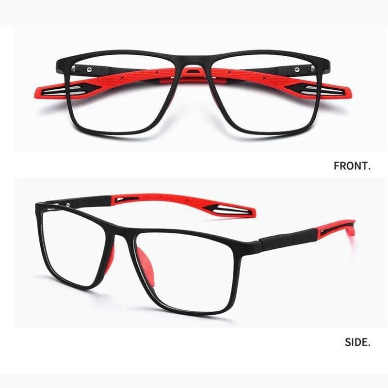 Progressive glasses sport anti-blue light ultra-light titanium frame rectangular