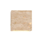 Outdoor wall light travertine stone square LED minimalist up-down illumination