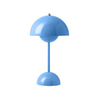 Cordless table lamp with modern dome design, rechargeable LED and touch control