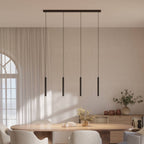 Pendant Light Adjustable Height | Designer, Multi-Head, Black