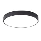 LED ceiling light modern round metal design, even illumination, multiple colors