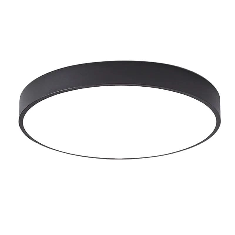 LED ceiling light modern round metal design, even illumination, multiple colors
