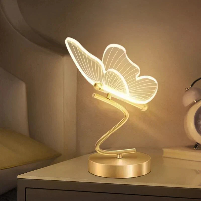 LED Table Lamp | Butterfly Design, Energy-Efficient, Compact