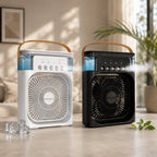 Outdoor misting fan USB personal air cooler humidifier 600ml bladeless