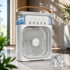 Outdoor misting fan USB personal air cooler humidifier 600ml bladeless