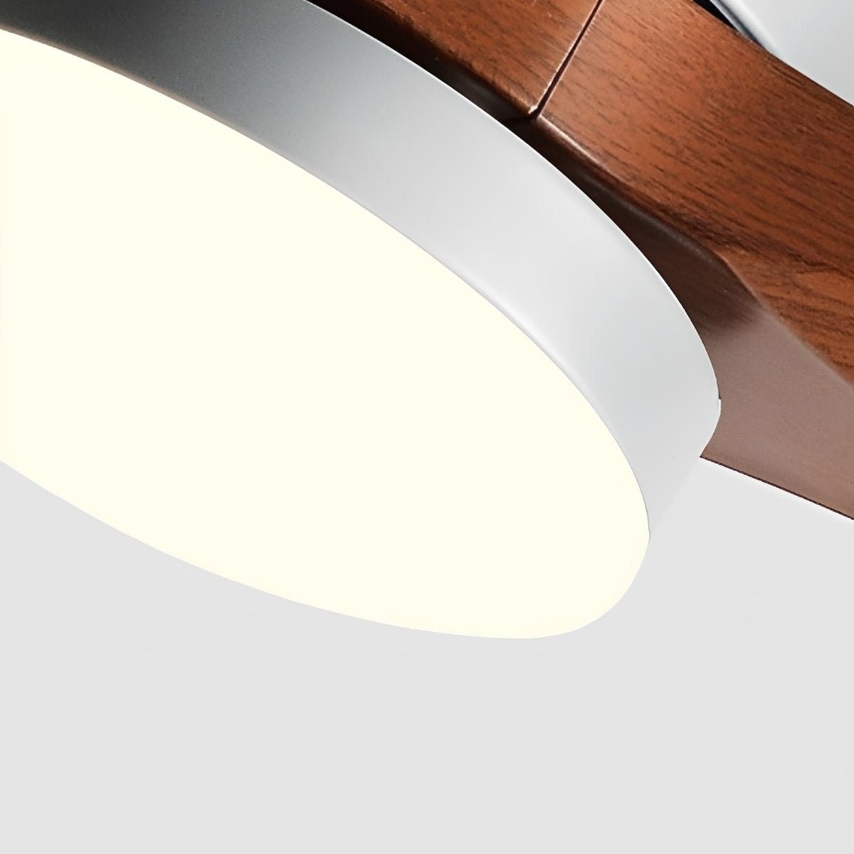 DC ceiling fan with LED light, 6-speed reverse motor, modern minimalist design, 3 colour temperatures