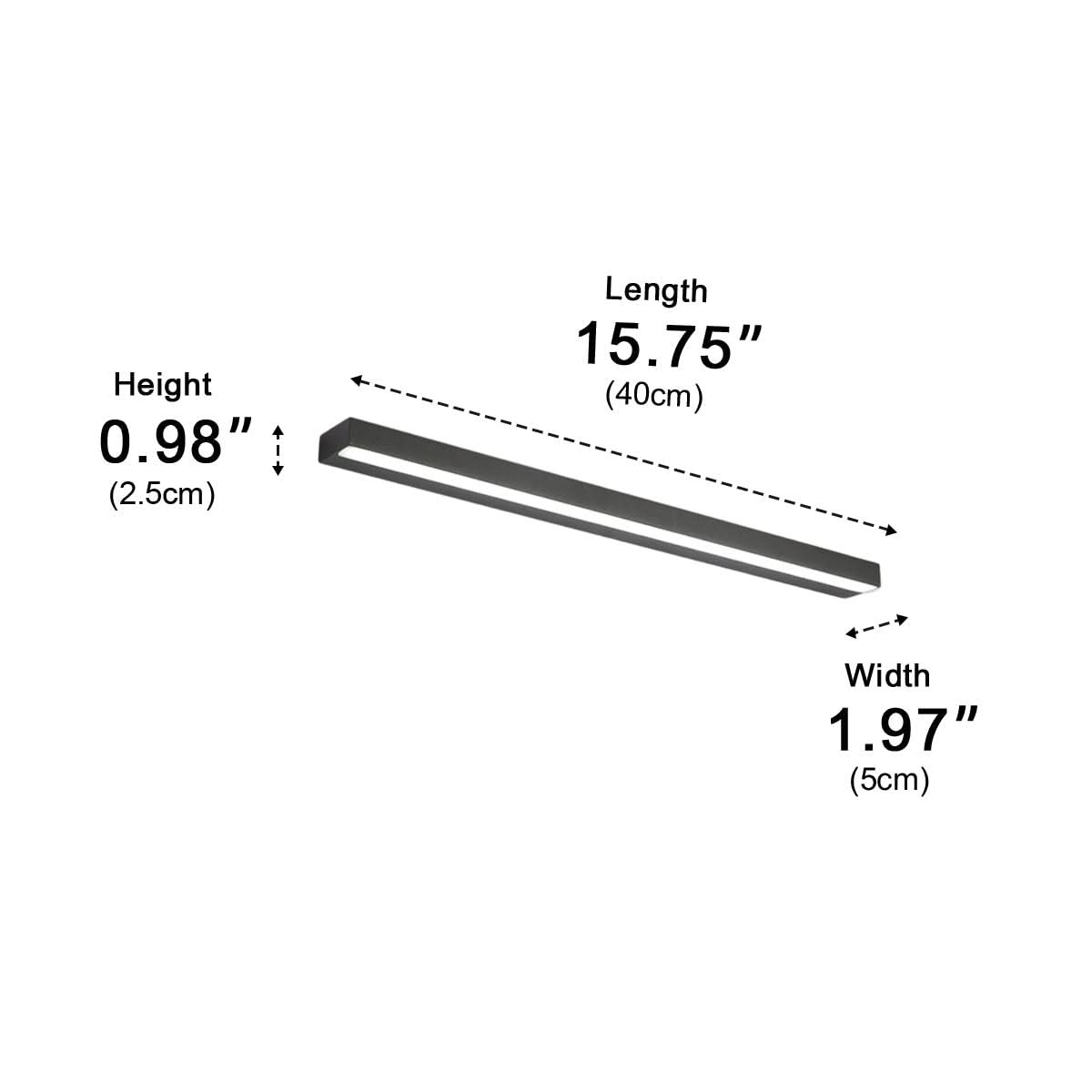 LED Vanity Light Bar | Linear Mirror Wall Sconce, Warm & Cool