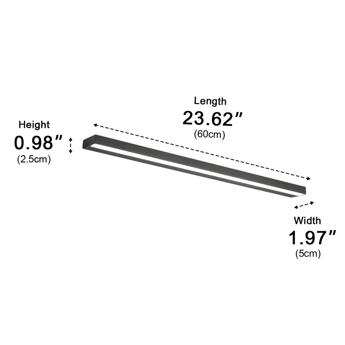 LED Vanity Light Bar | Linear Mirror Wall Sconce, Warm & Cool