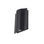 Linear outdoor wall light, waterproof up and down design, matte black aluminium