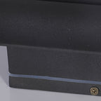 Linear outdoor wall light, waterproof up and down design, matte black aluminium