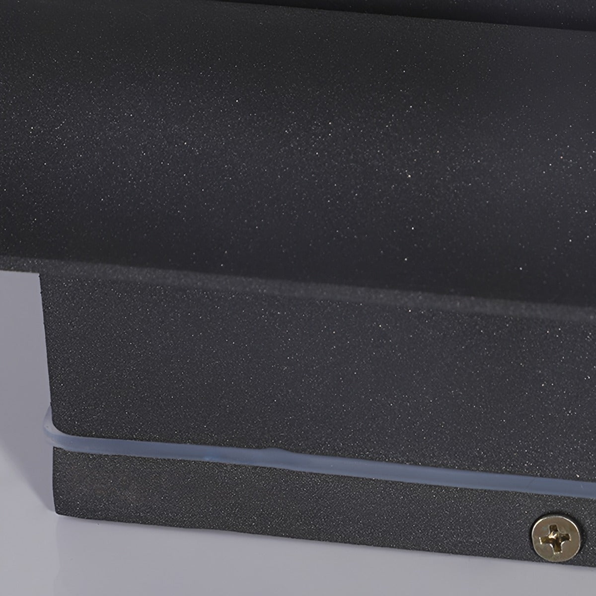 Linear outdoor wall light, waterproof up and down design, matte black aluminium