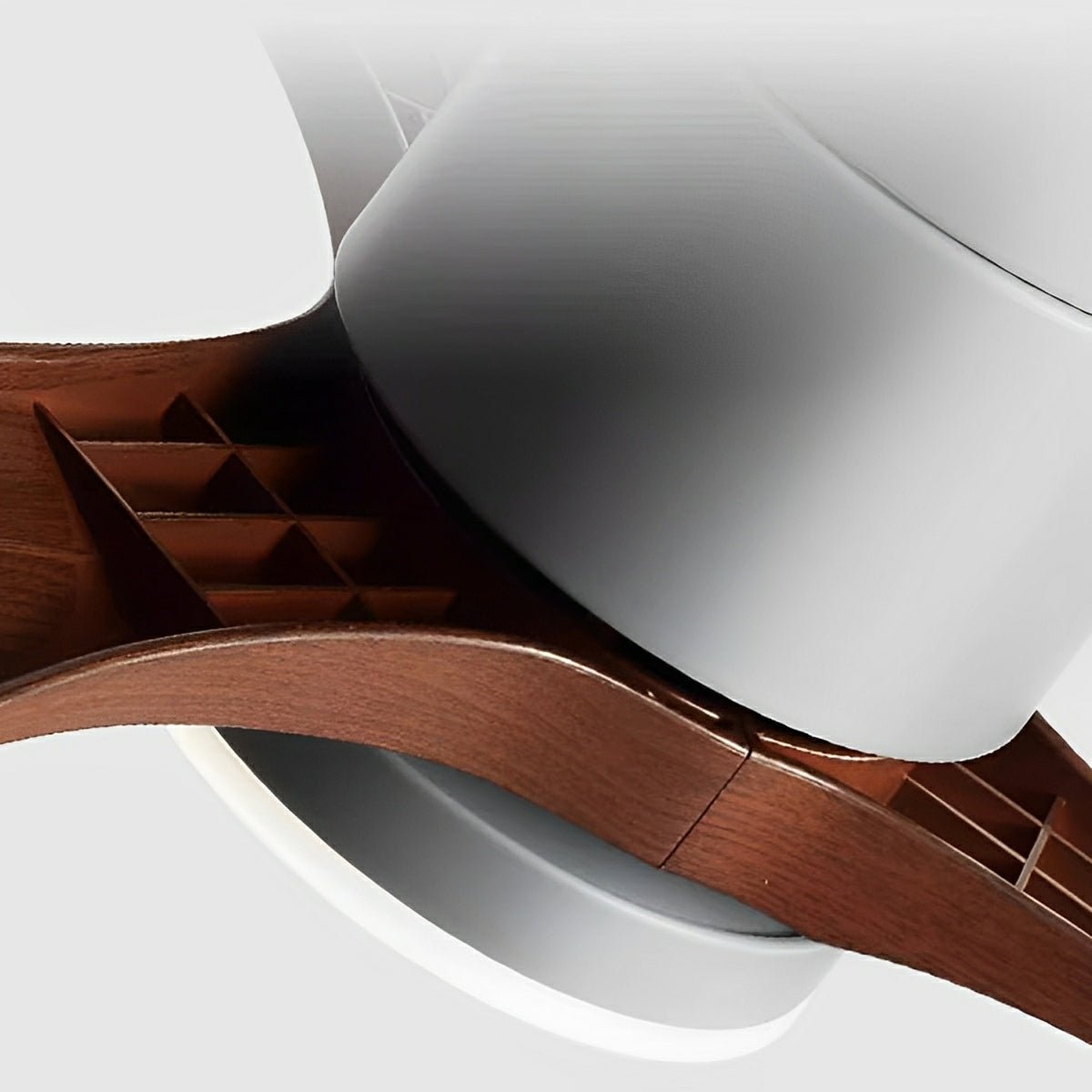 DC ceiling fan with LED light, 6-speed reverse motor, modern minimalist design, 3 colour temperatures