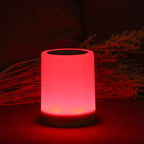 Touch Table Lamp | Rechargeable, Dimmable LED, Wood