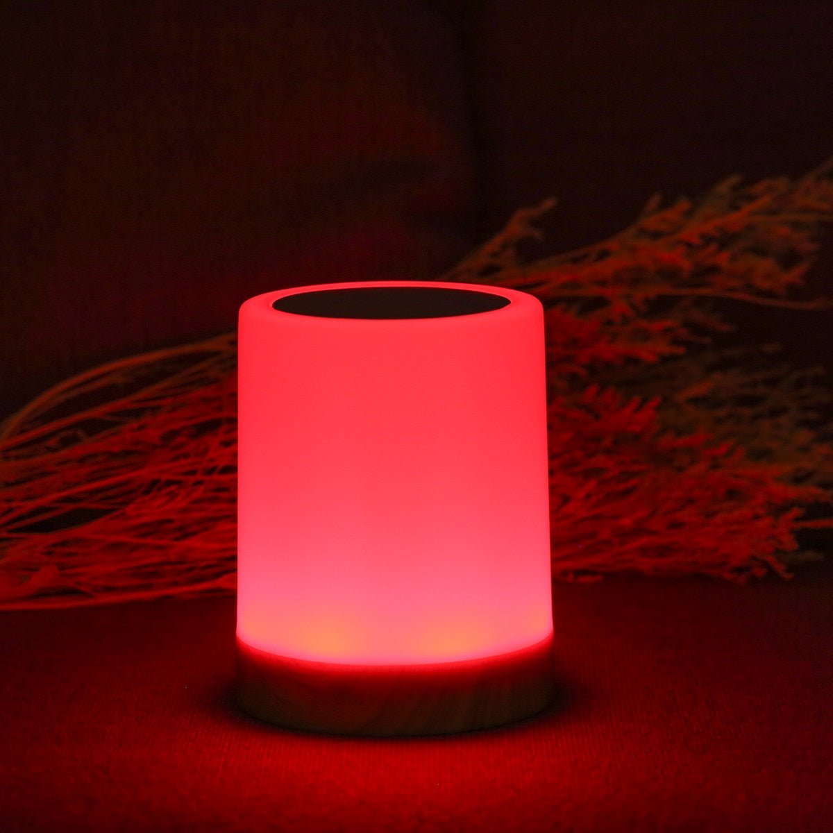 Touch Table Lamp | Rechargeable, Dimmable LED, Wood