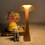 Cordless table lamp dimmable LED USB rechargeable touch switch, 27.4 cm