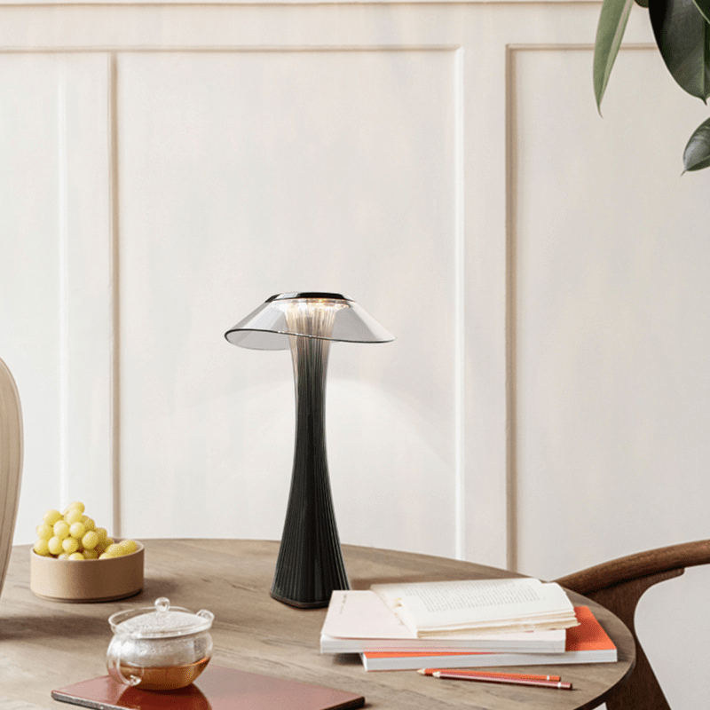 Cordless table lamp dimmable LED USB rechargeable touch switch, 27.4 cm