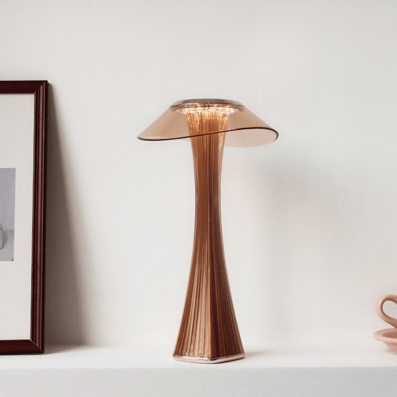 Cordless table lamp dimmable LED USB rechargeable touch switch, 27.4 cm