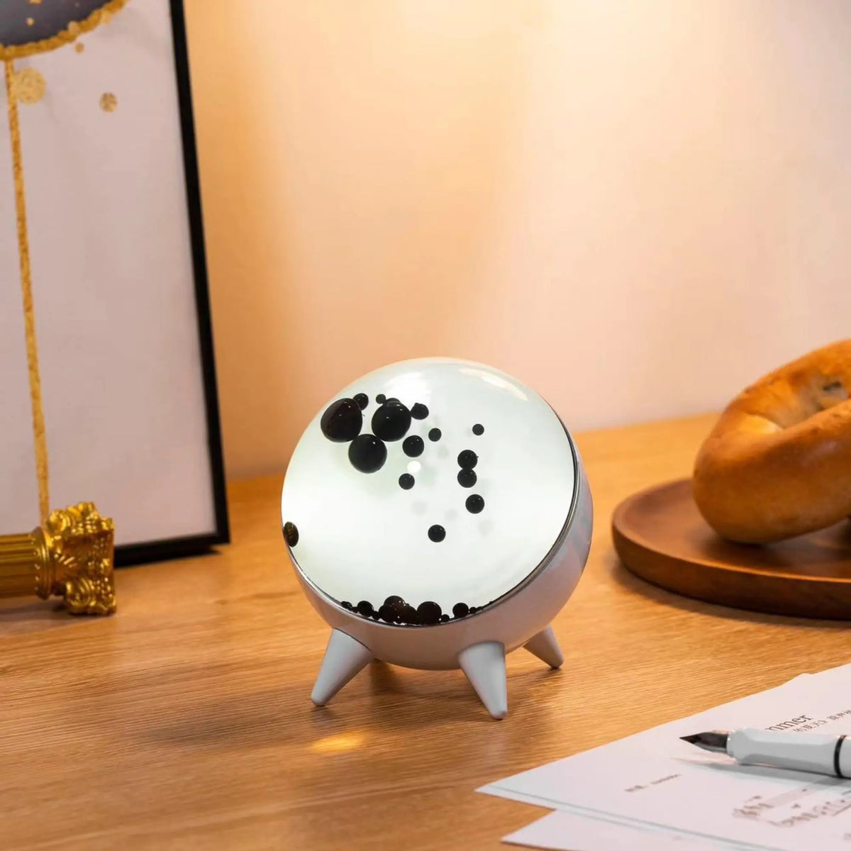 Ferrofluid display music-reactive LED art with Bluetooth connectivity and 10-hour battery
