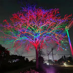 RGB LED outdoor spotlight waterproof garden landscape lighting, IP65, colour-changing