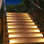 Solar stair lights outdoor step lighting IP65 waterproof LED, deck patio porch