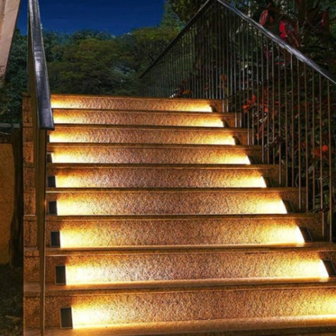 Solar stair lights outdoor step lighting IP65 waterproof LED, deck patio porch