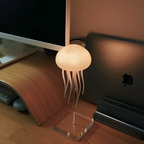 LED jellyfish lamp with RGB color-changing voice-activated night light
