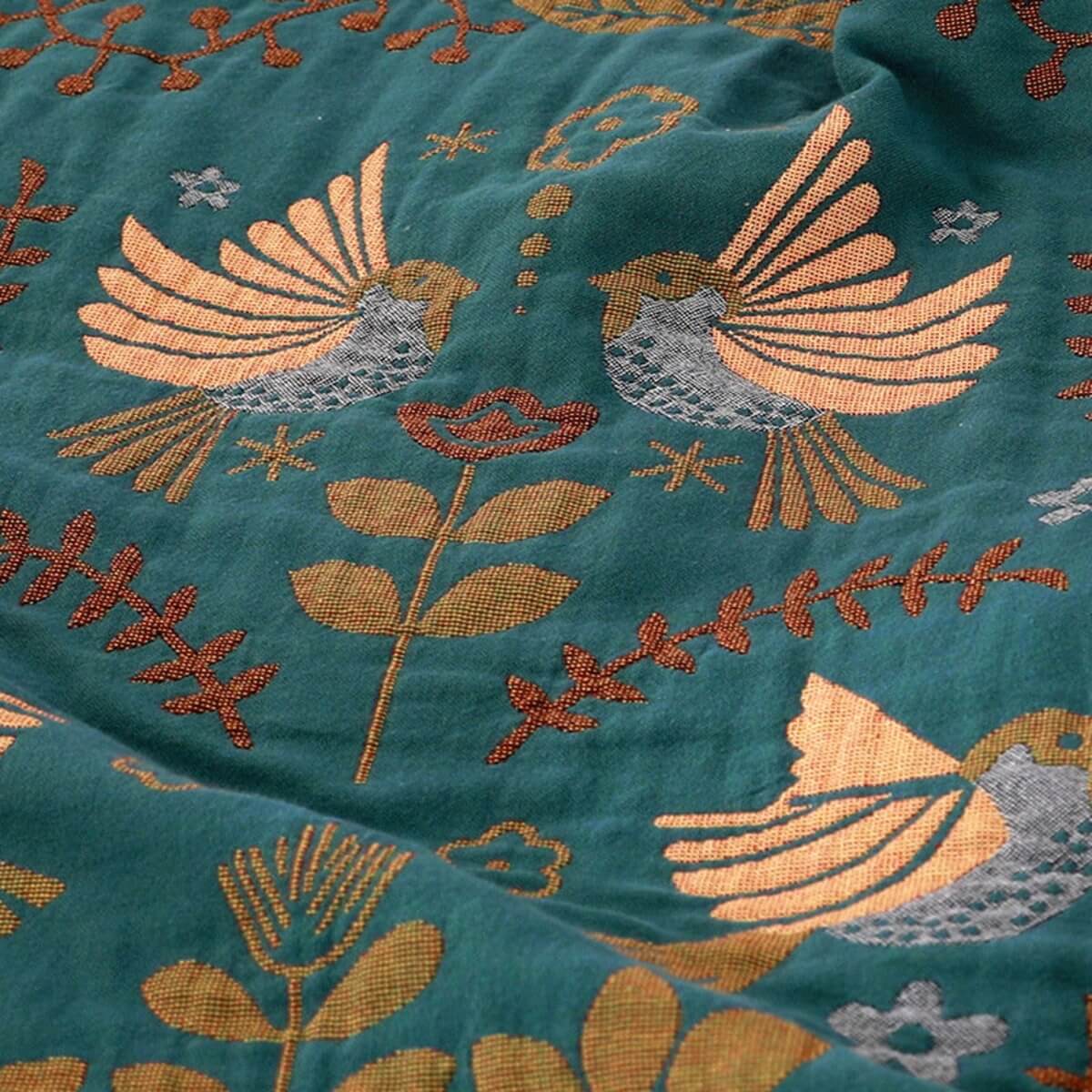 Reversible Scandinavian Throw Blanket | Warm Lined, Soft