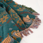 Reversible Scandinavian Throw Blanket | Warm Lined, Soft