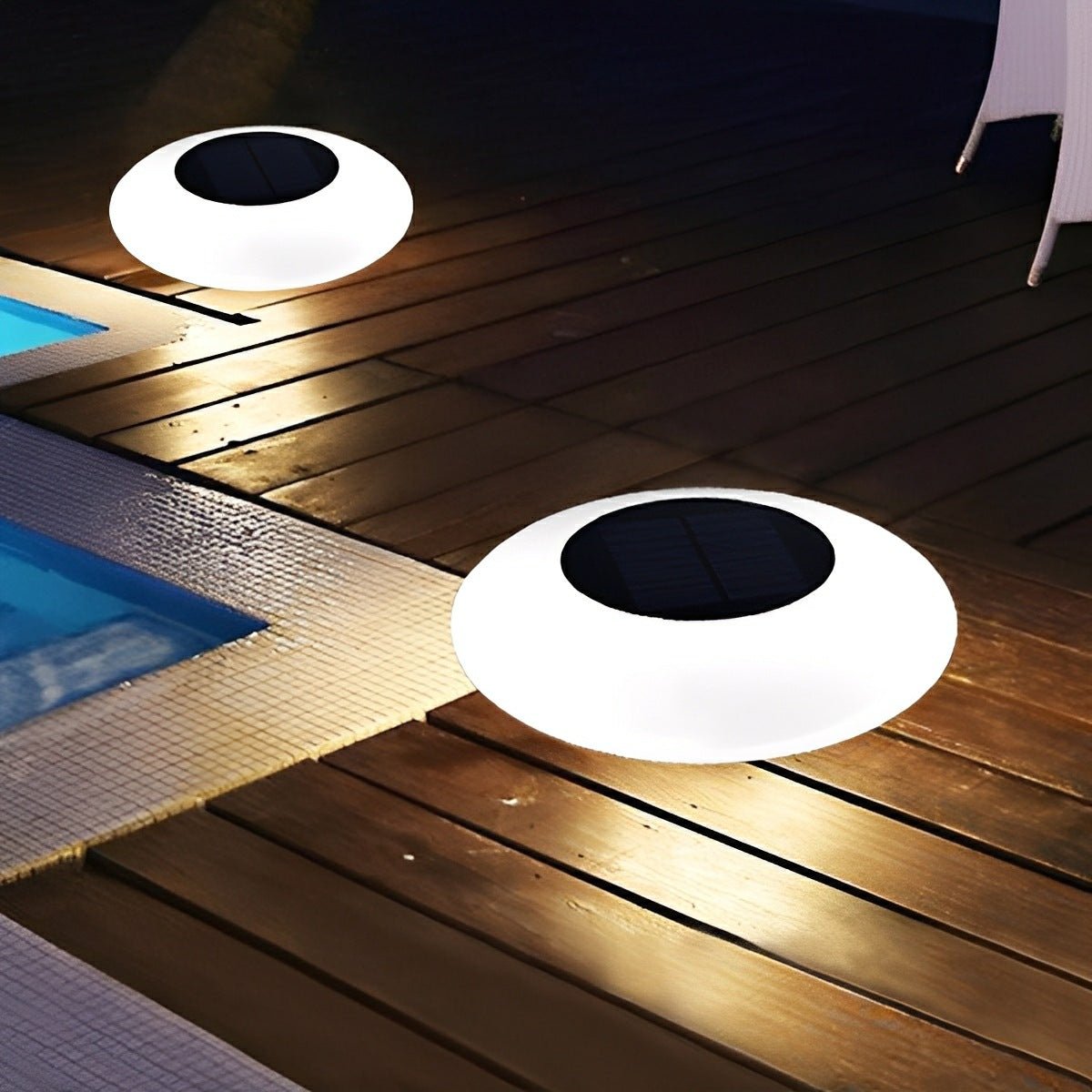 Solar pool lights floating RGB LED waterproof, color changing