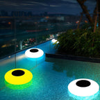 Solar pool lights floating RGB LED waterproof, color changing