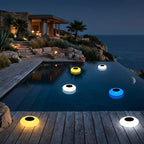 Solar garden lights floating RGB LED pool pond lamp IP67 waterproof colour changing