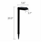 Solar garden lights LED pathway down light 30 lumen 6-pack modern stake design