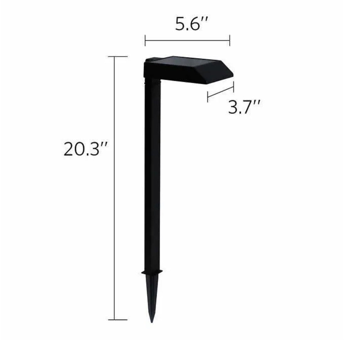Solar garden lights LED pathway down light 30 lumen 6-pack modern stake design