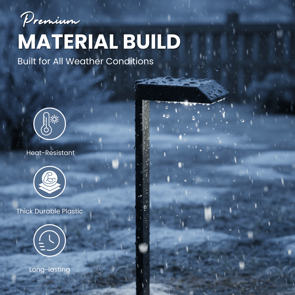 Solar garden lights LED pathway down light 30 lumen 6-pack modern stake design